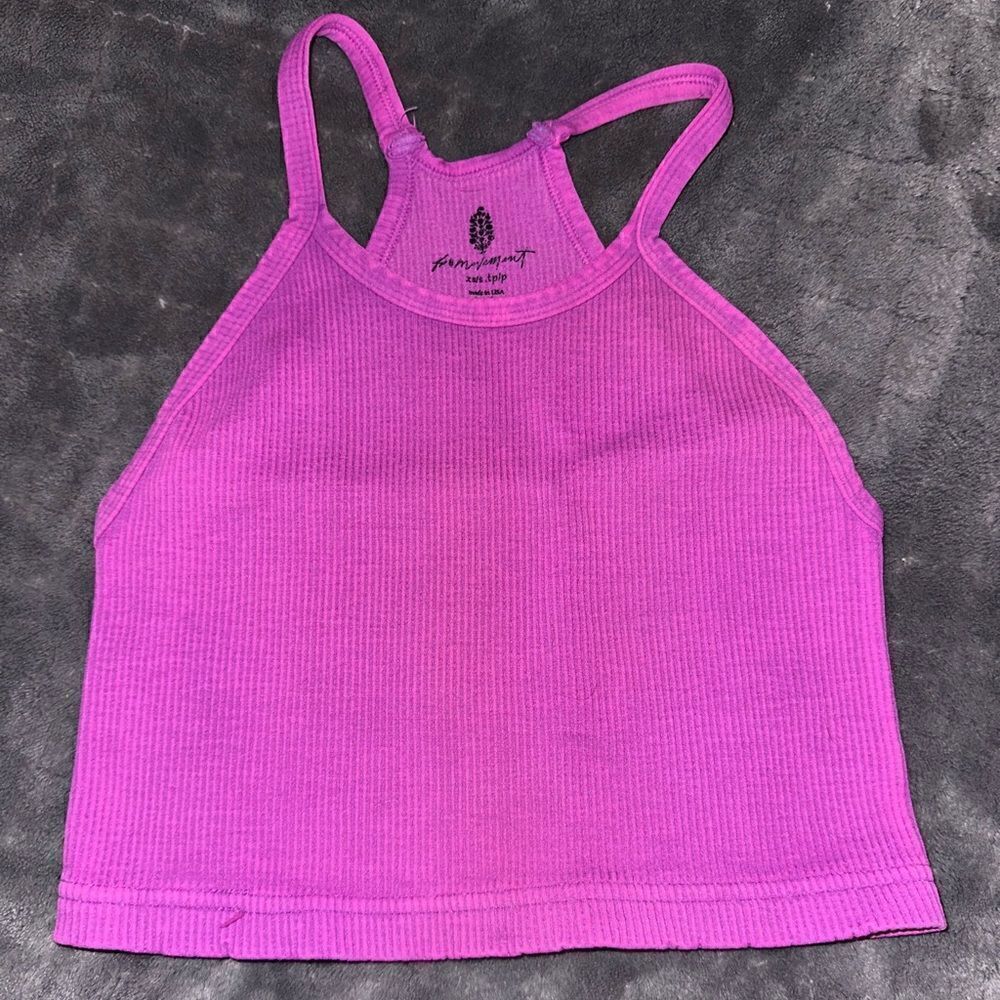 Free People Happiness Run Crop Tank in Pink Size XS/S